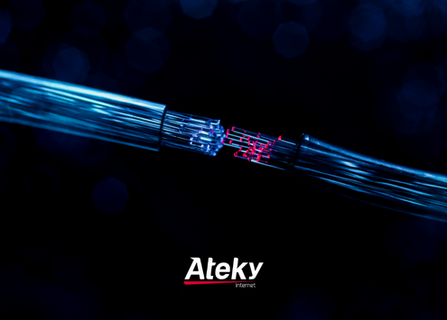 Como funciona a internet de fibra óptica da Ateky? 